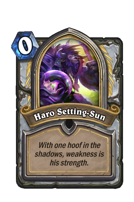 Haro Setting-Sun Hearthstone kártya