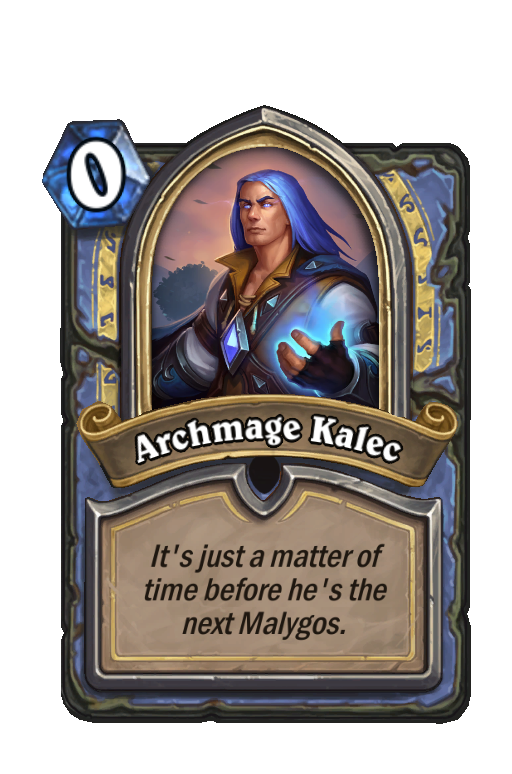 Archmage Kalec Hearthstone kártya