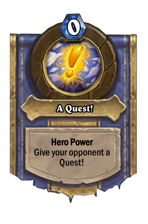 A Quest! Hearthstone kártya