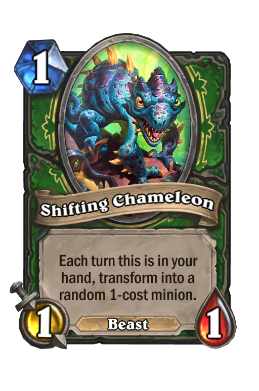Shifting Chameleon Hearthstone kártya