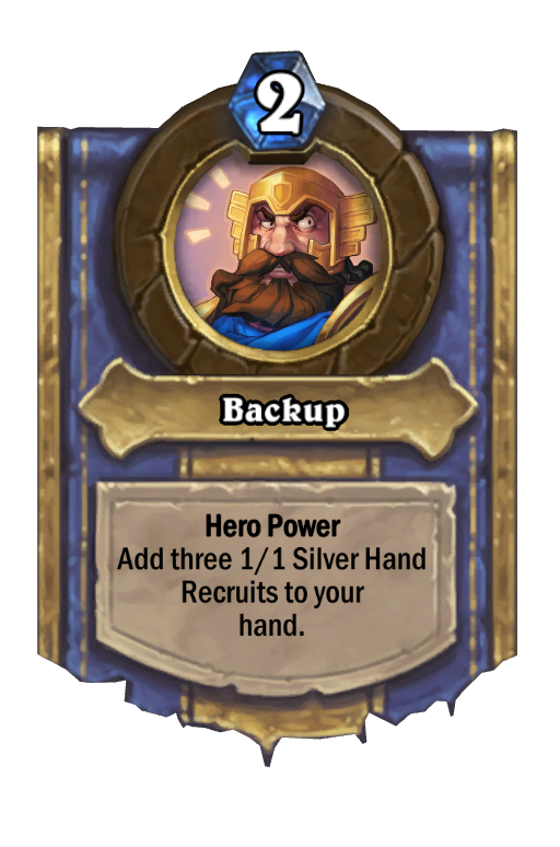 Backup Hearthstone kártya