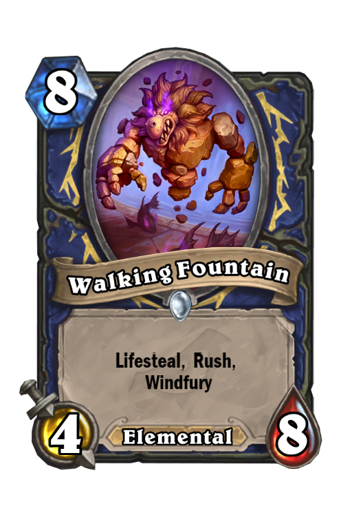 Walking Fountain Hearthstone kártya