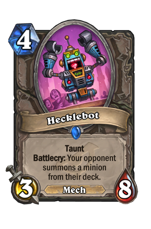 Hecklebot Hearthstone kártya