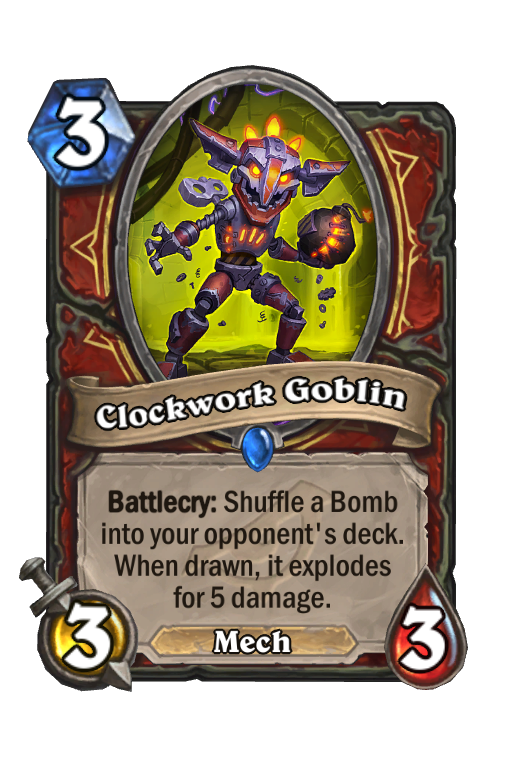 Clockwork Goblin Hearthstone kártya