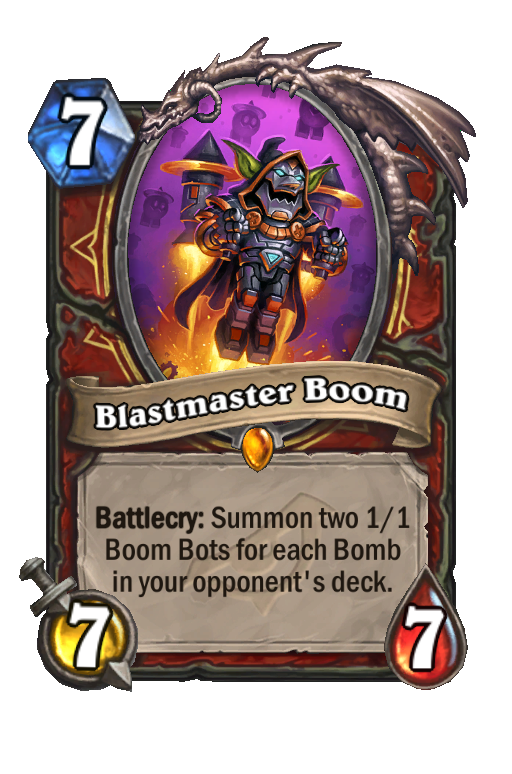 Blastmaster Boom Hearthstone kártya