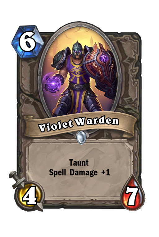 Violet Warden Hearthstone kártya