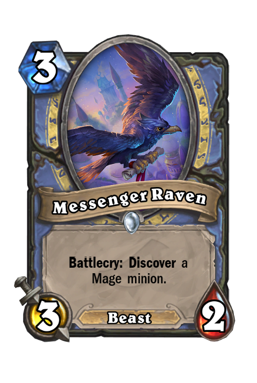 Messenger Raven Hearthstone kártya