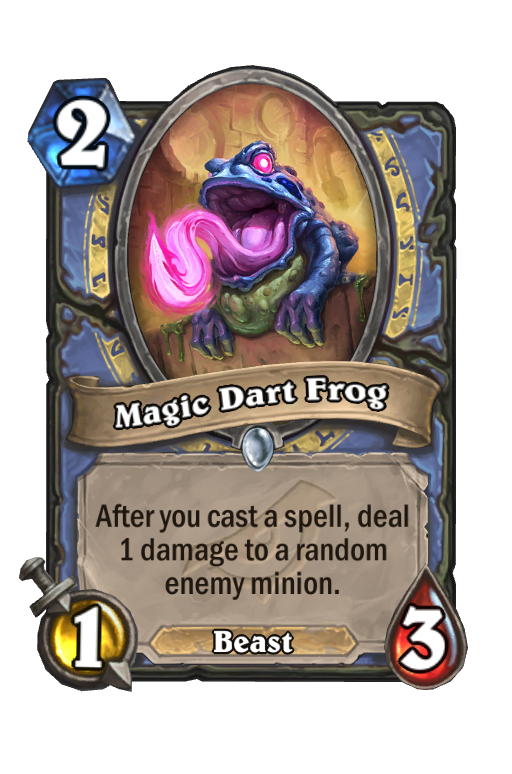 Magic Dart Frog Hearthstone kártya
