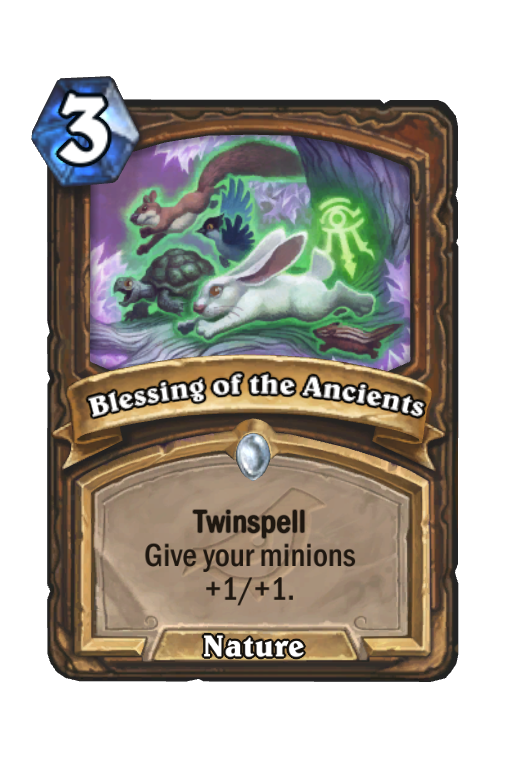 Blessing of the Ancients Hearthstone kártya