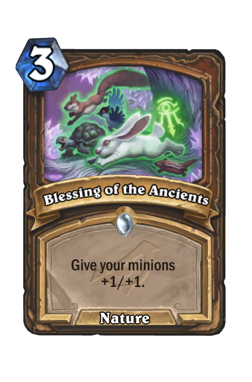 Blessing of the Ancients Hearthstone kártya