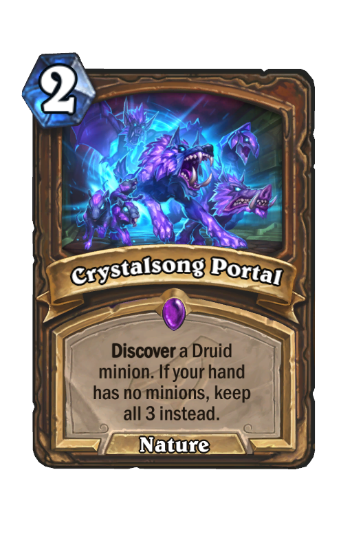 Crystalsong Portal Hearthstone kártya