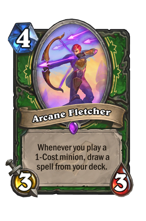 Arcane Fletcher Hearthstone kártya