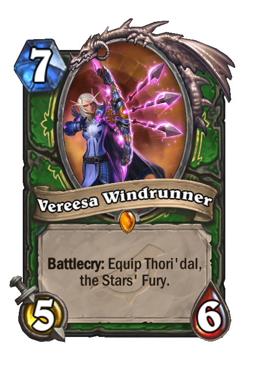 Vereesa Windrunner Hearthstone kártya