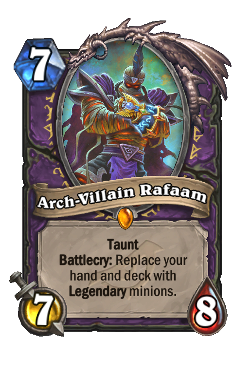 Arch-Villain Rafaam Hearthstone kártya