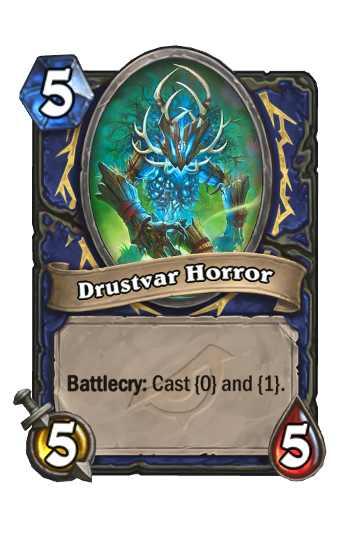 Drustvar Horror Hearthstone kártya