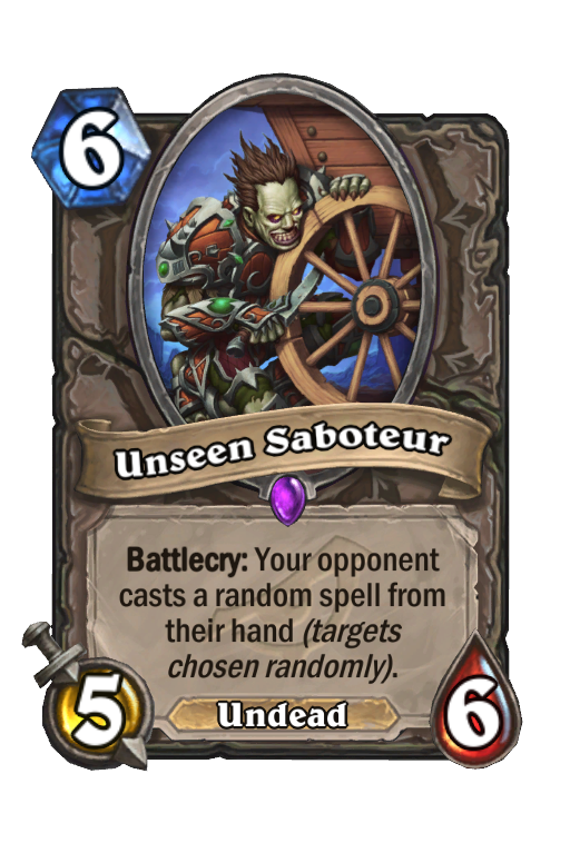 Unseen Saboteur Hearthstone kártya