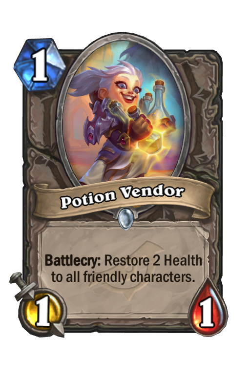 Potion Vendor Hearthstone kártya