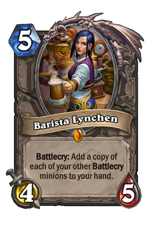 Barista Lynchen Hearthstone kártya