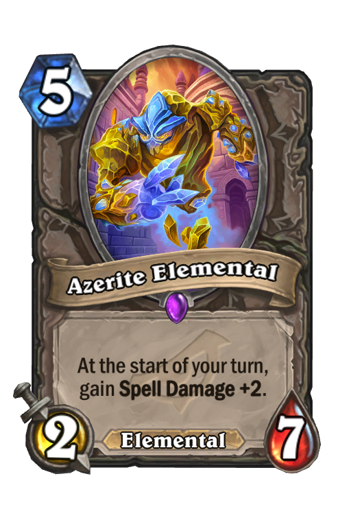 Azerite Elemental Hearthstone kártya
