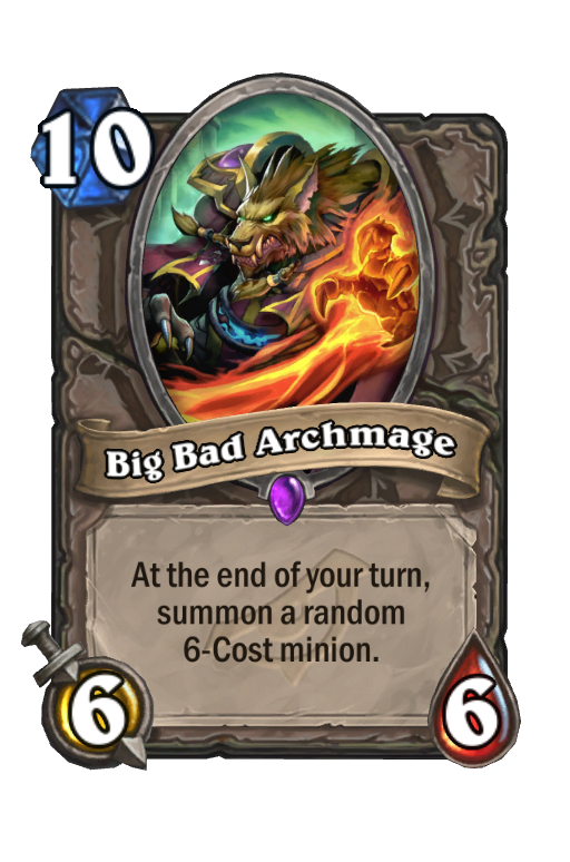 Big Bad Archmage Hearthstone kártya