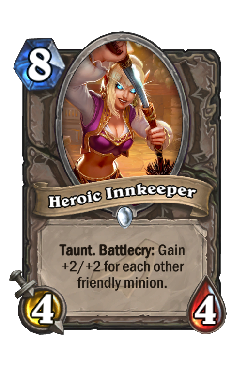 Heroic Innkeeper Hearthstone kártya