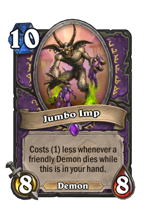 Jumbo Imp Hearthstone kártya