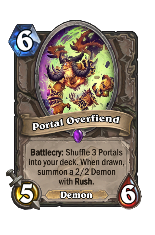 Portal Overfiend Hearthstone kártya