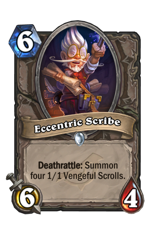 Eccentric Scribe Hearthstone kártya