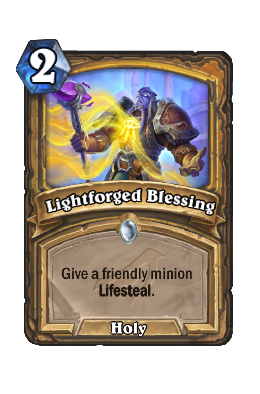 Lightforged Blessing Hearthstone kártya