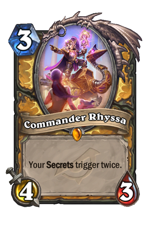 Commander Rhyssa Hearthstone kártya