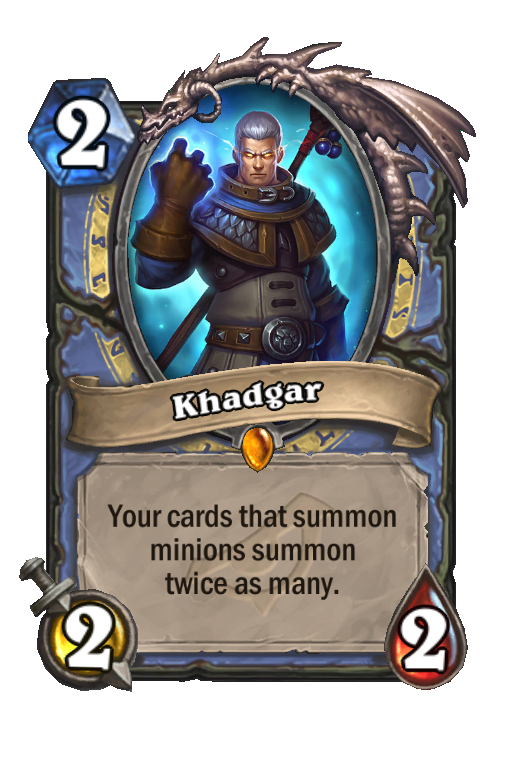 Khadgar Hearthstone kártya