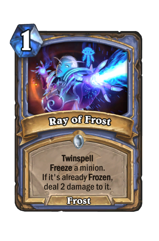 Ray of Frost Hearthstone kártya