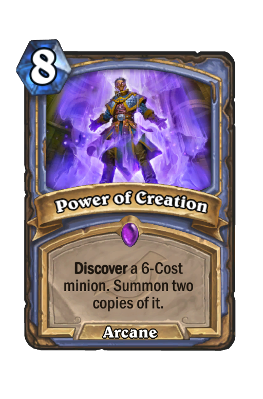 Power of Creation Hearthstone kártya