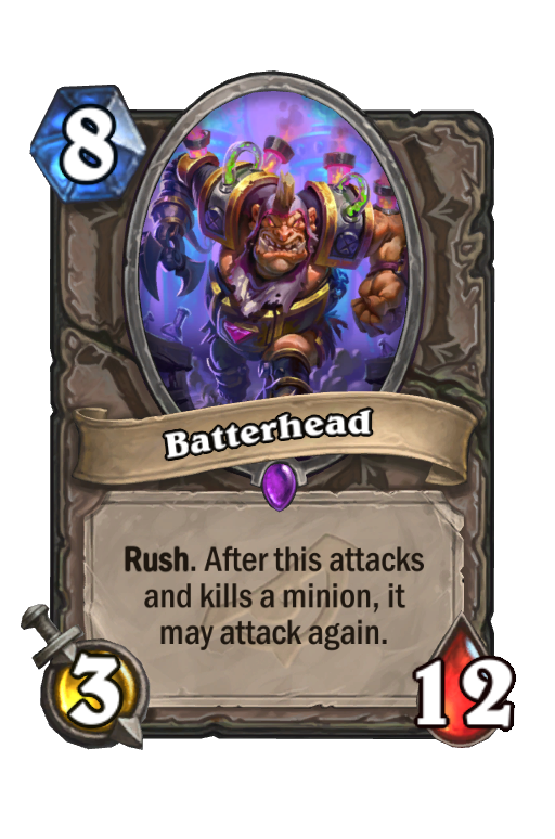 Batterhead Hearthstone kártya