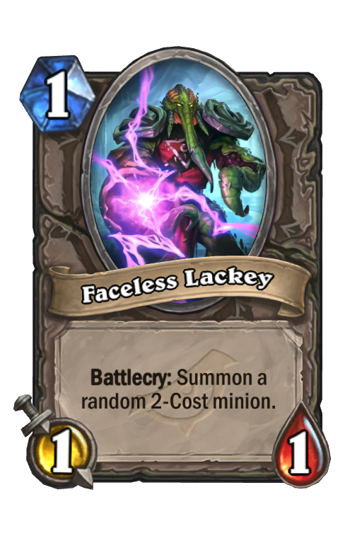 Faceless Lackey Hearthstone kártya