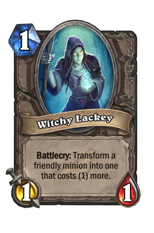 Witchy Lackey Hearthstone kártya