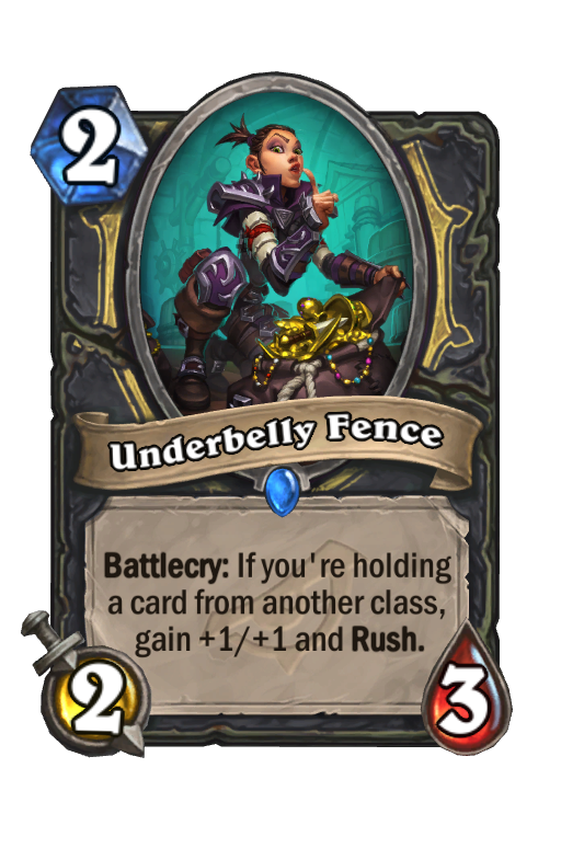 Underbelly Fence Hearthstone kártya