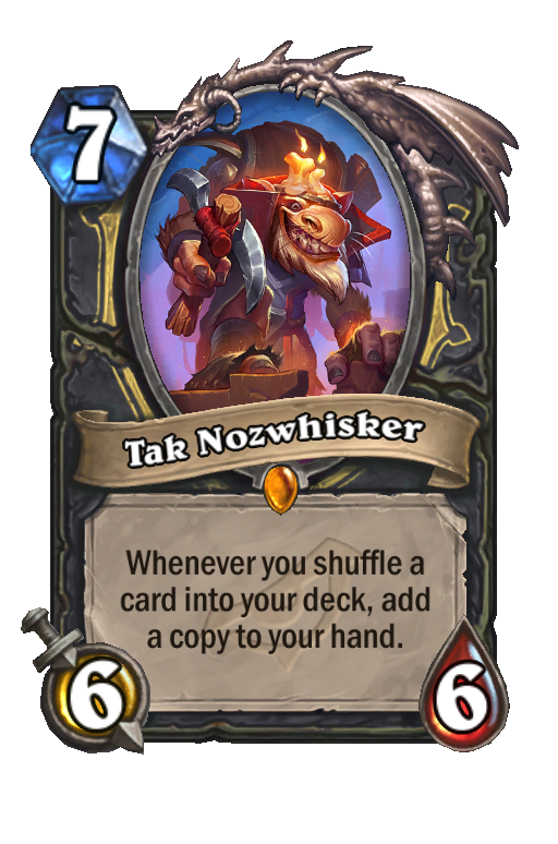 Tak Nozwhisker Hearthstone kártya