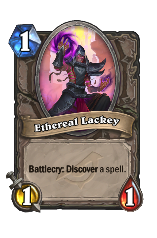 Ethereal Lackey Hearthstone kártya