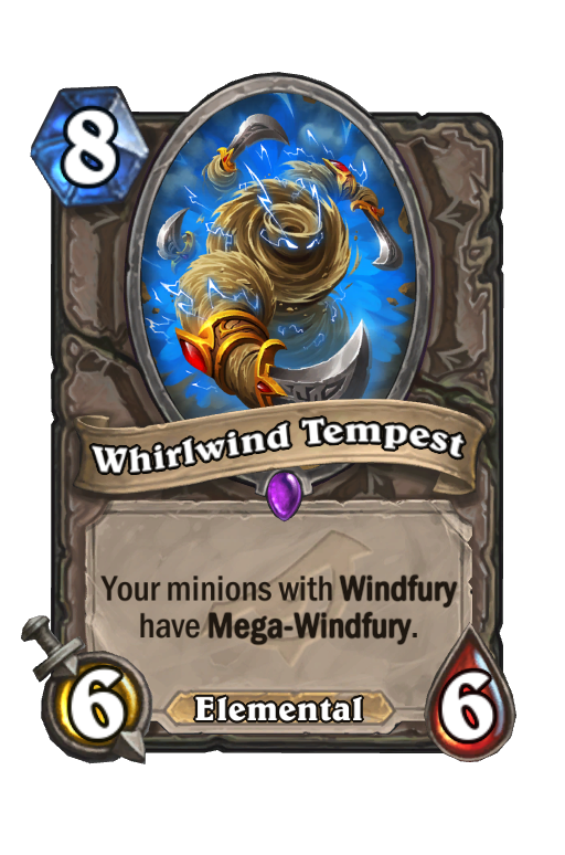Whirlwind Tempest Hearthstone kártya