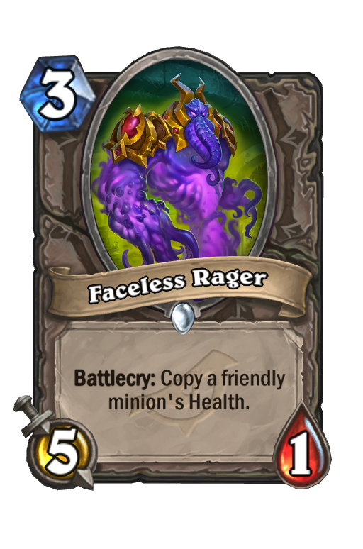 Faceless Rager Hearthstone kártya