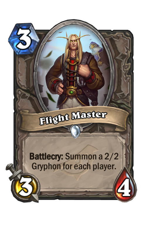 Flight Master Hearthstone kártya