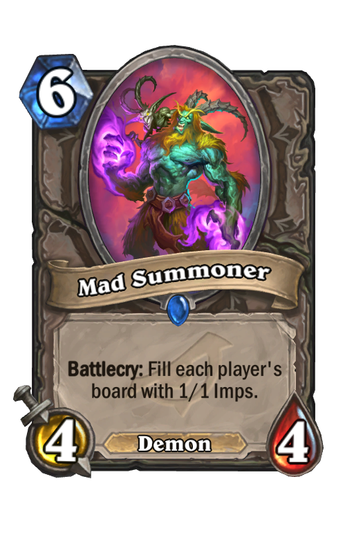 Mad Summoner Hearthstone kártya