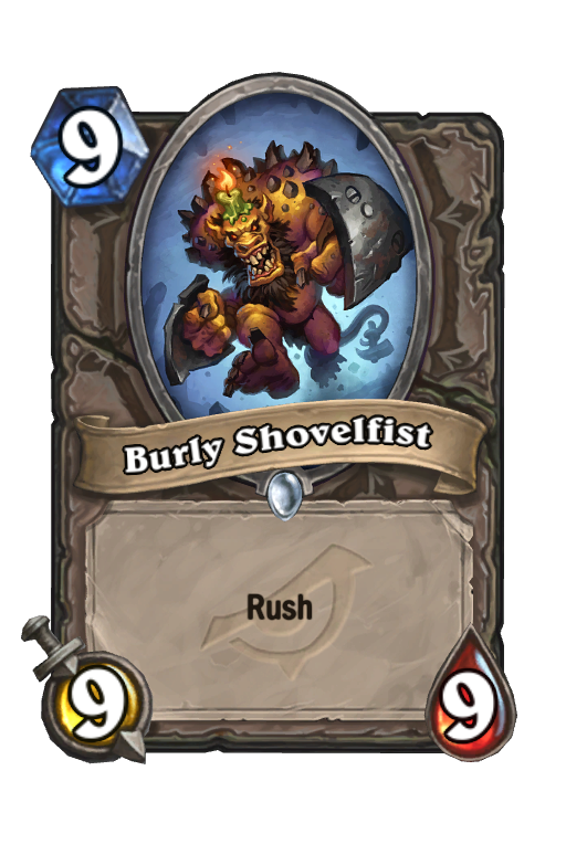 Burly Shovelfist Hearthstone kártya