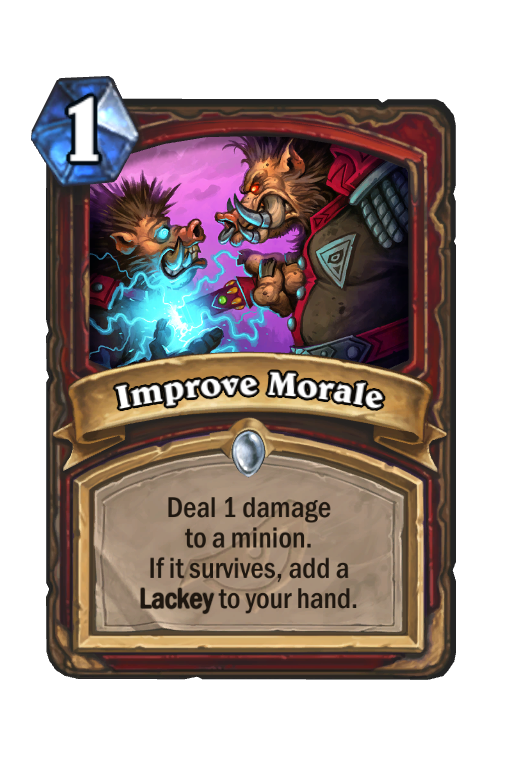 Improve Morale Hearthstone kártya