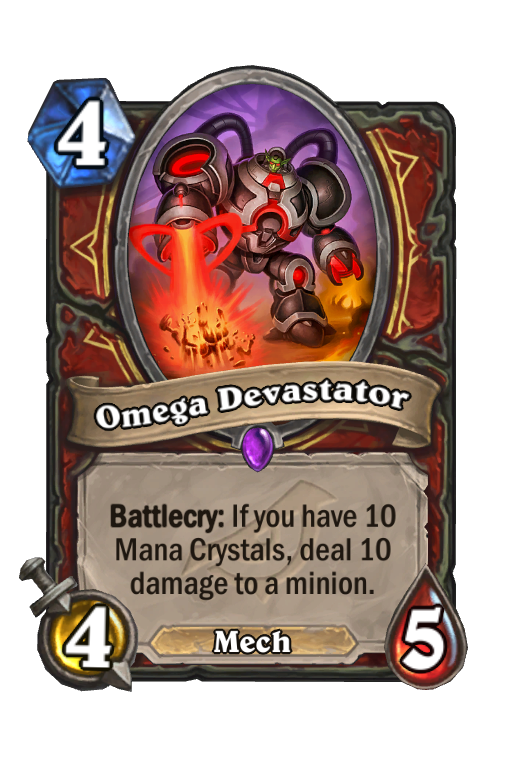 Omega Devastator Hearthstone kártya