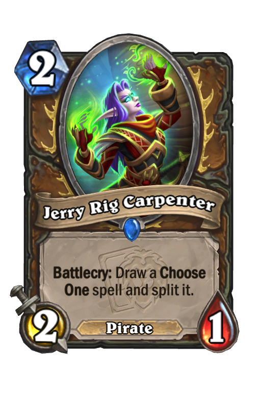 Jerry Rig Carpenter Hearthstone kártya