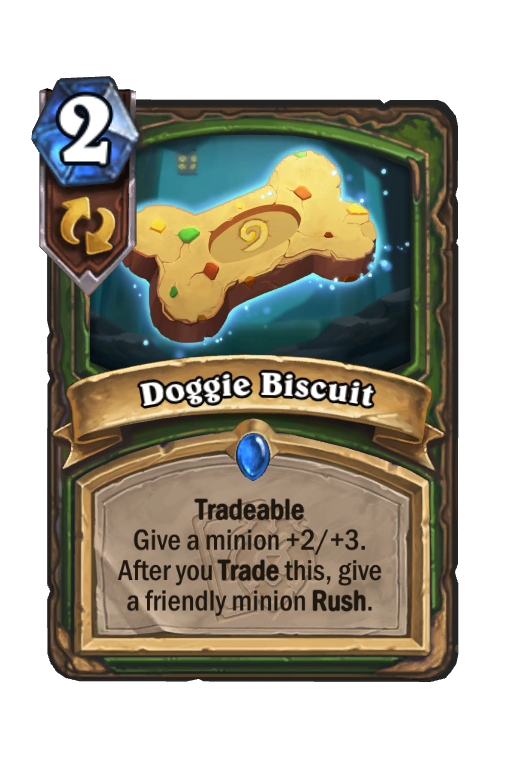 Doggie Biscuit Hearthstone kártya