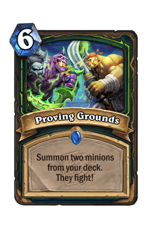 Proving Grounds Hearthstone kártya
