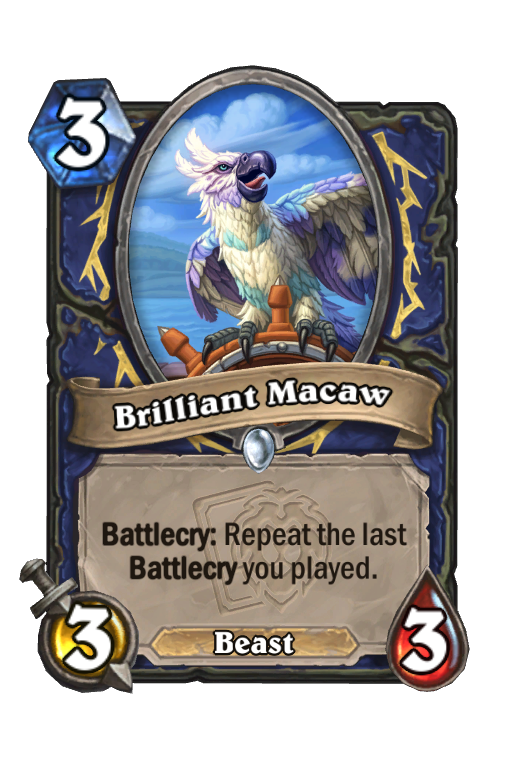 Brilliant Macaw Hearthstone kártya